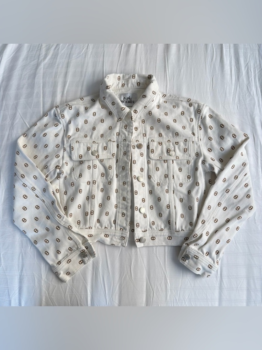 Hermès "Chaine d'Ancre" denim jacket/ coat